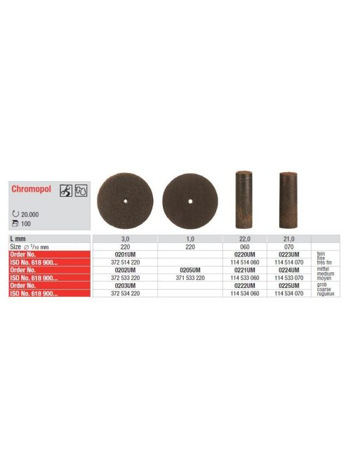 Chromopol 0221 6x22mm medium barna henger