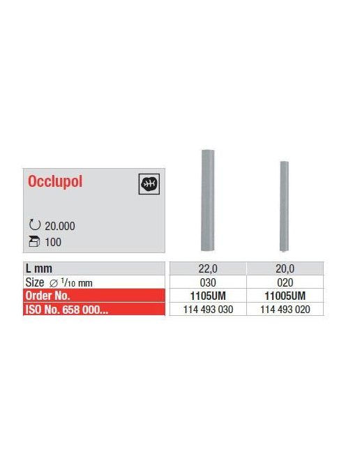 Occlupol 1105 composithoz 22x030 szereletlen szürke