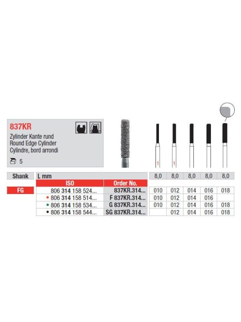 Fg gyémánt 837KR 016 806 314 158 524 016