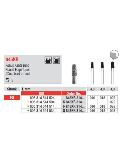 Fg gyémánt 845KR 025 806 314 544 524 025