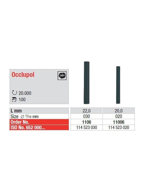 Occlupol 1106 fekete CoCr