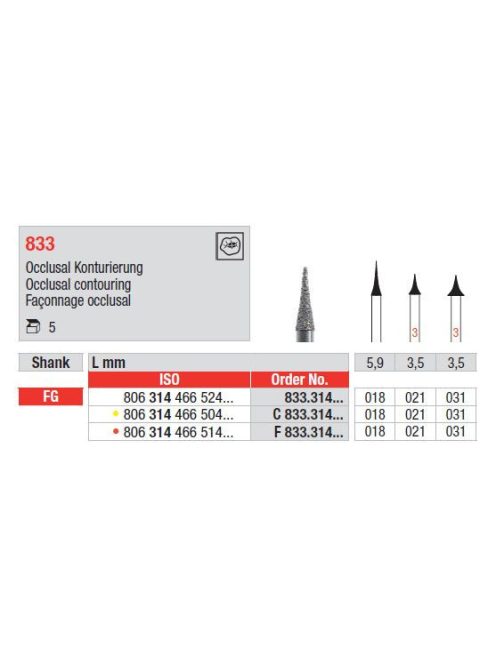 Fg gyémánt 833 018 F 806 314 466 514 018