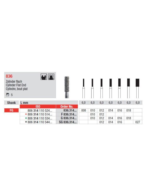 Fg gyémánt 836 010 G 806 314 110 534 010