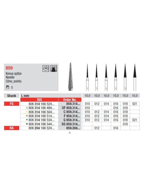 Fg gyémánt 859 010 UF 806 314 166 494 010