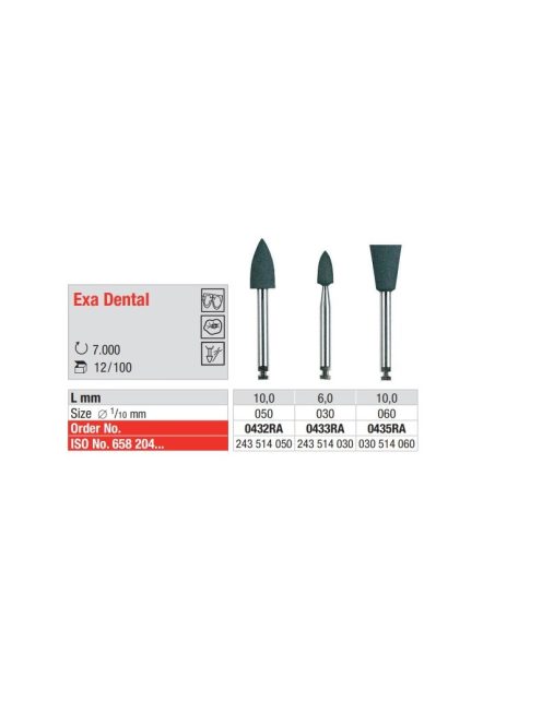 Exa-Dental 0433 RA fekete 1 DB